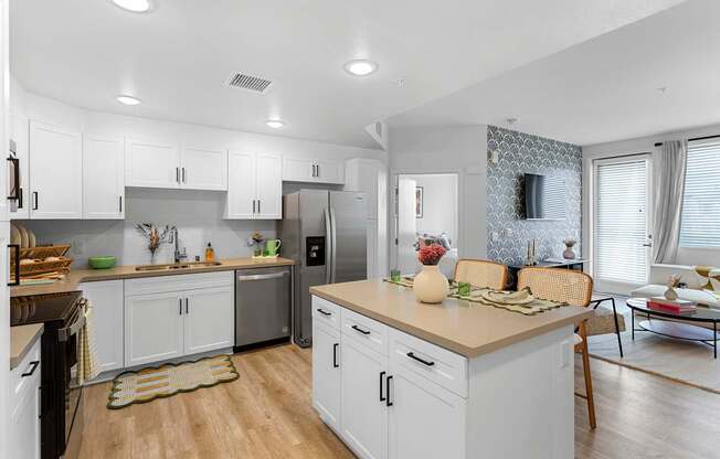 Quartz countertops in bathrooms and kitchens - The Venue at Orange