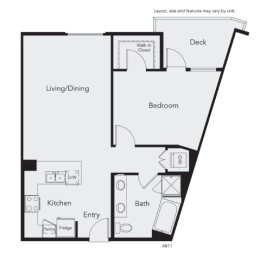 1 bed, 1 bath, 844 sqft, $3,063