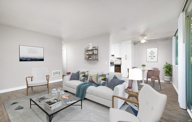 staged living room