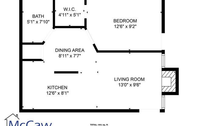1 bed, 1 bath, 550 sqft, $900, Unit 323