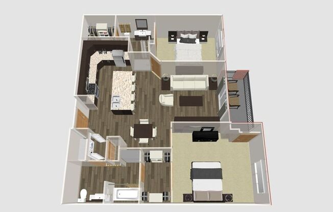 2 beds, 2 baths, 1,087 sqft, $2,175, Unit 104-324