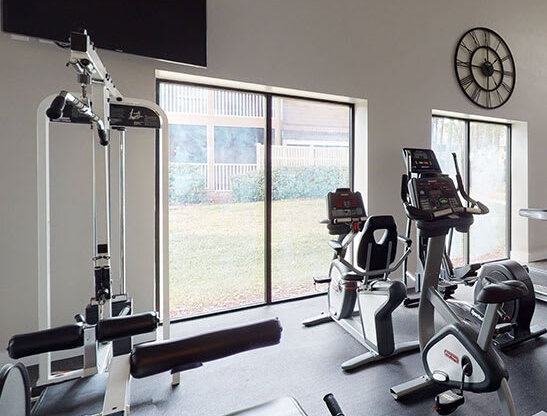 Modern fitness center at Newport Colony Apartment Homes, Casselberry, Florida