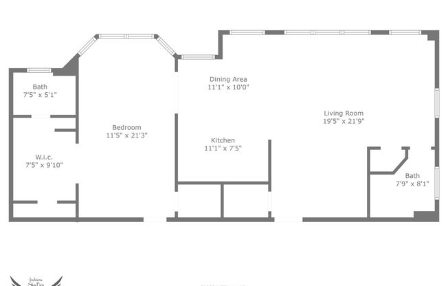 1 bed, 2 baths, 1,027 sqft, $1,125, Unit 608