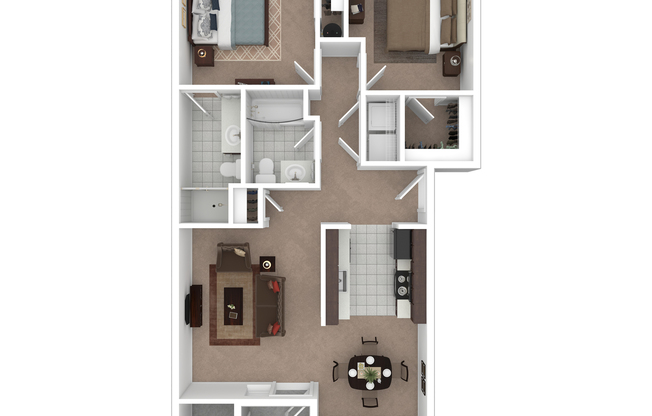 Two Bedroom Two Bath | Apartments in Tualatin OR | River Ridge Apartments