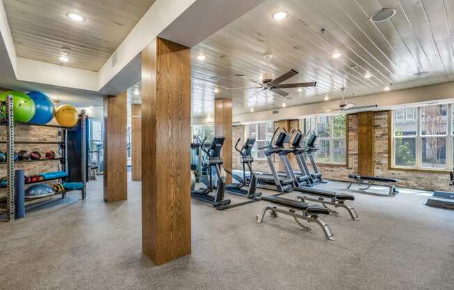 Fitness Center with cardio equipment