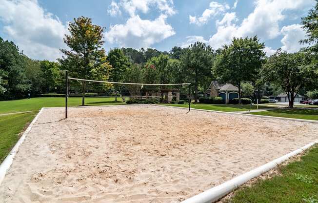 Lea Woodstock apartments in Woodstock, Georgia photo of sand volleyball court