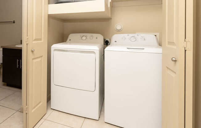 In-home Washer and Dryer