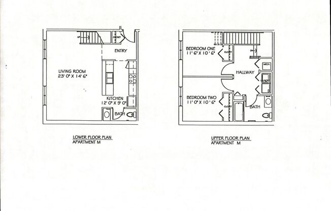 2 beds, 1.5 baths, 1,051 sqft, $2,500, Unit Unit M