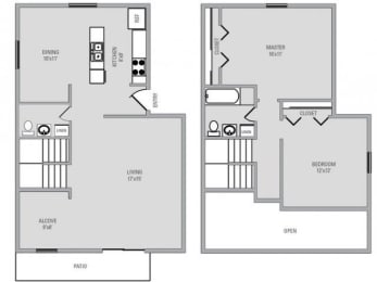 2 beds, 1.5 baths, 1,226 sqft, $2,375