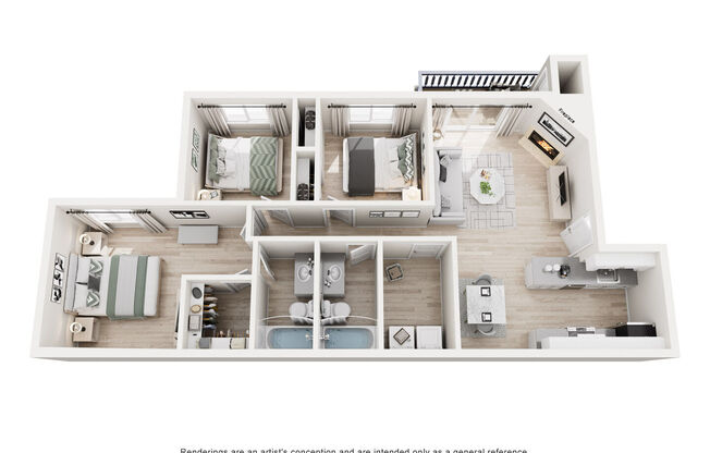 3 beds, 2 baths, 1,100 sqft, $2,549