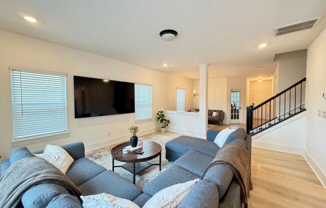 Mount Holly Home with Media Room, Office, and Wooded Privacy