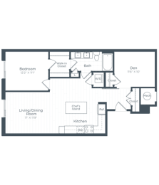 1 bed, 1 bath, 957 sqft, $2,363