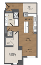 1 bed, 1 bath, 938 sqft, $2,698