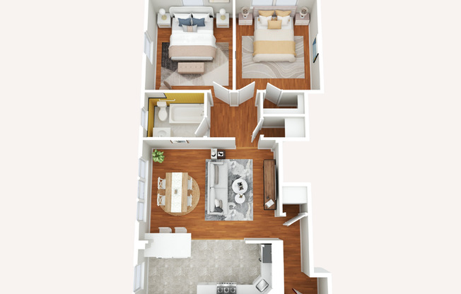 2 beds, 1 bath, 902 sqft, $2,300, Unit 210A