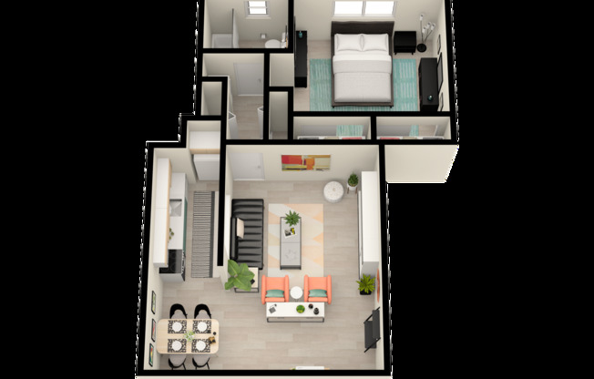 1 bed, 1 bath, 640 sqft, $1,350, Unit 203