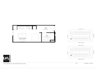 Studio, 1 bath, 372 sqft, $1,401