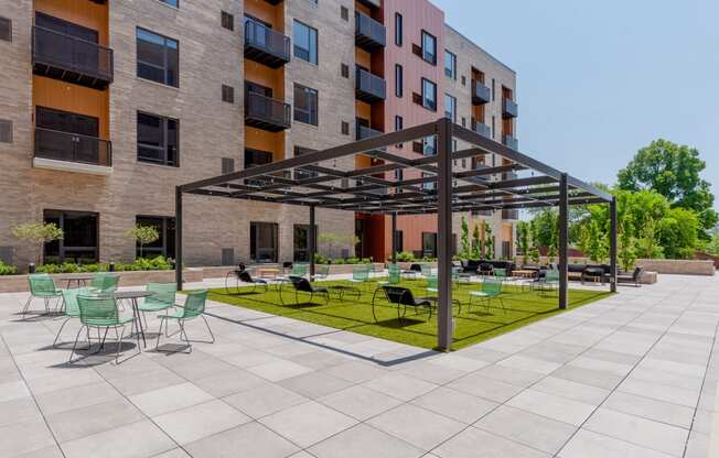 Courtyard at TREO Apartments, Cleveland, 44116