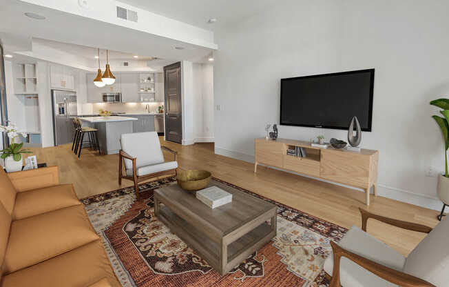 Living Room with Hard Surface Flooring