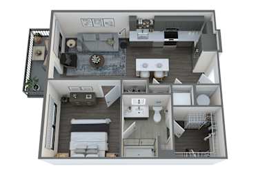 1 bed, 1 bath, 655 sqft, $1,799