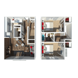 2 beds, 1.5 baths, 1,100 sqft, $1,558