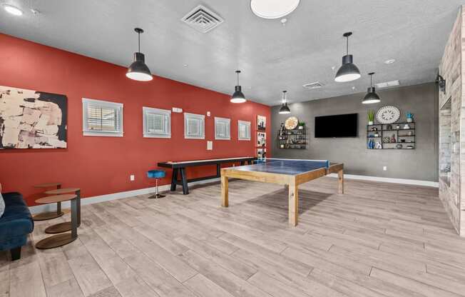 Prelude at Paramount Apartments Clubhouse Game Area