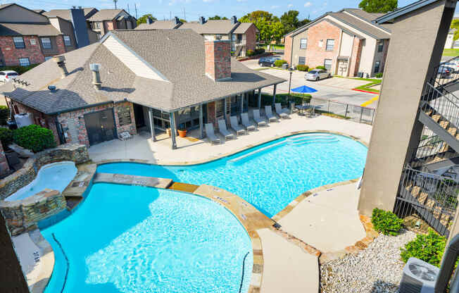 Pool Area at Polaris Apartment Homes in Irving, Texas, TX