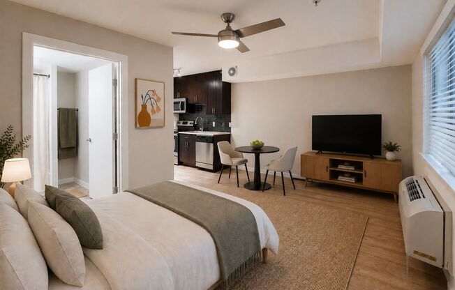 Studio, 1 bath, 304 sqft, $673, Unit 1303