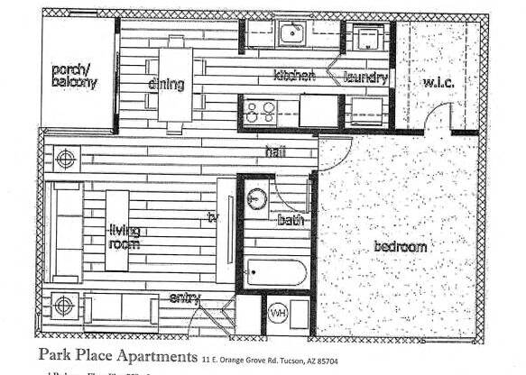 1 bed, 1 bath, $1,197