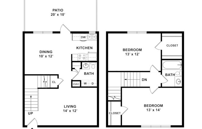 2 beds, 1.5 baths, 1,120 sqft, $1,425