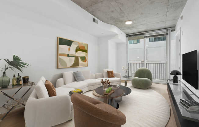 Living Room with Hard Surface Flooring