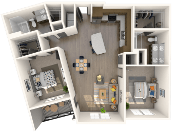 2 beds, 2 baths, 1,285 sqft, $2,260