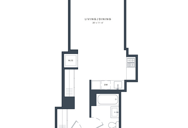 Studio, 1 bath, $4,060, Unit 2604