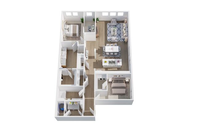 2 beds, 2 baths, 1,649 sqft, $2,985, Unit 833 W Main St #206