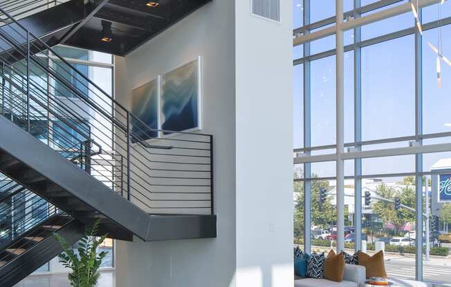 Picturesque Lobby Area at The Q Topanga, California