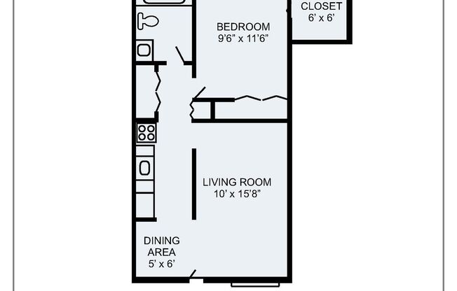 1 bed, 1 bath, 500 sqft, $1,295, Unit 411