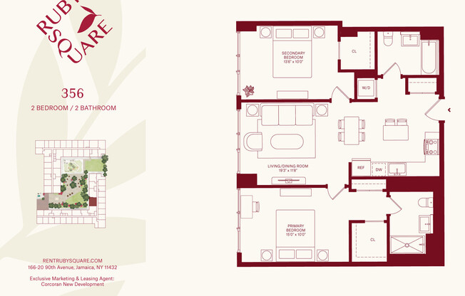 2 beds, 2 baths, $3,777, Unit 556S
