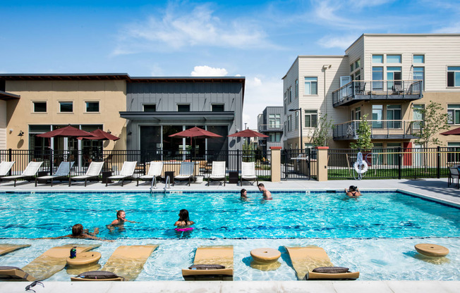 Swimming Pool at 8000 Uptown Apartments in Broomfield, CO