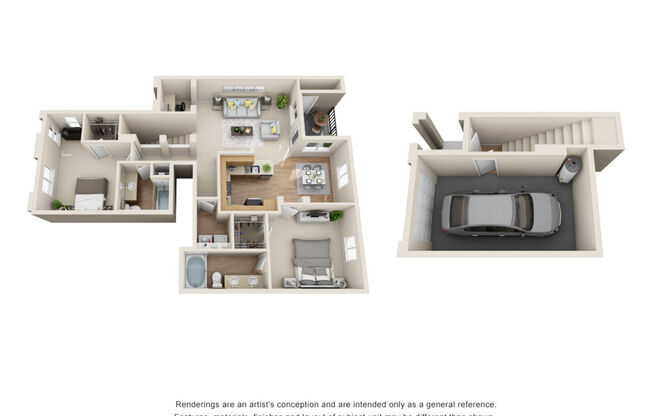 2 beds, 2 baths, 1,232 sqft, $3,638