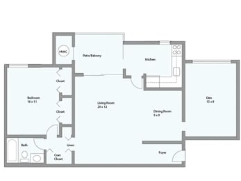 1 bed, 1 bath, 975 sqft, $1,894