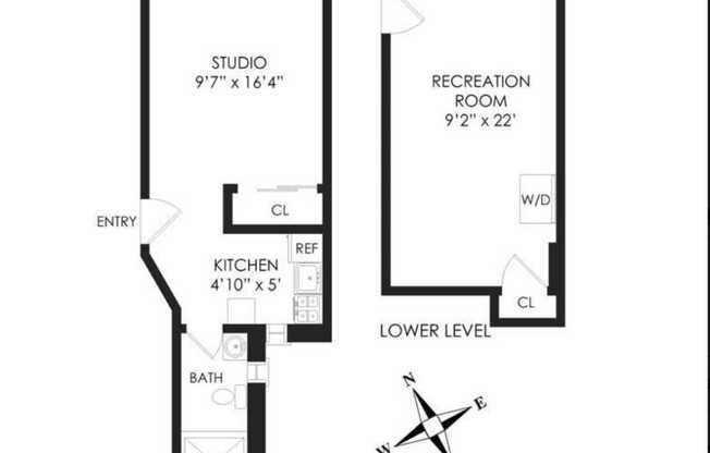 1 bed, 1 bath, $3,300, Unit 1A