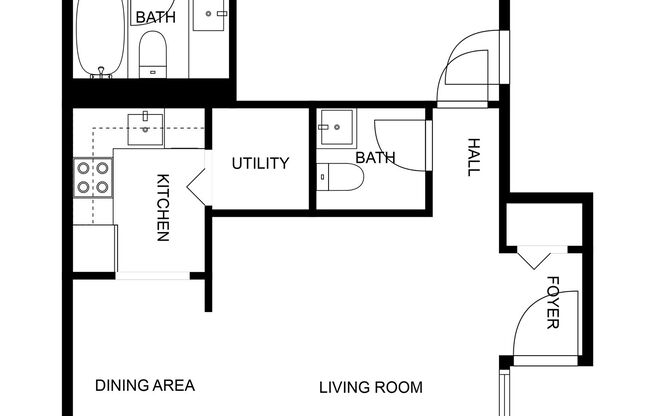 1 bed, 1.5 baths, 798 sqft, $995, Unit 8718-23
