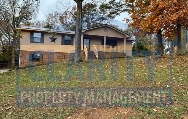 Three bedroom home w/ large yard & back porch