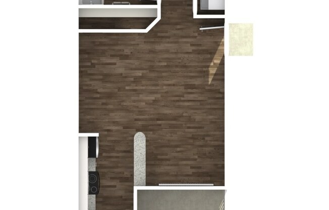 Studio, 1 bath, 473 sqft, $1,500