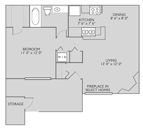 1 bed, 1 bath, 608 sqft, $1,189