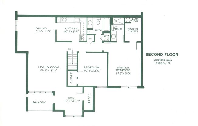 2 beds, 2 baths, 1,298 sqft, $2,475, Unit 327