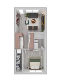 1 bed, 1 bath, 380 sqft, $849