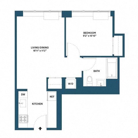 1 bed, 1 bath, 540 sqft, $4,078, Unit 1037