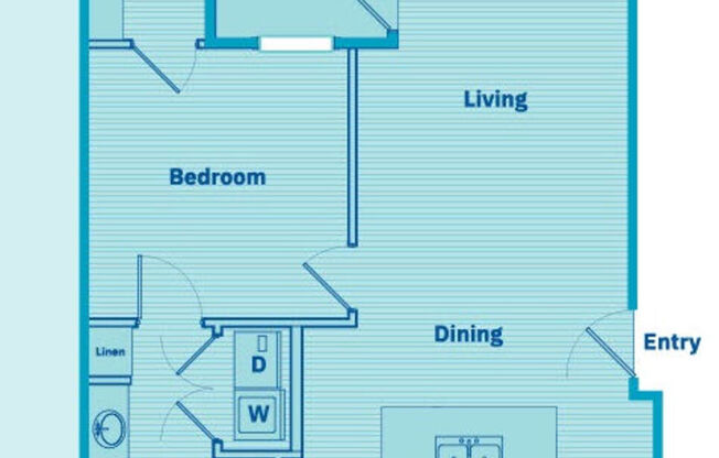 1 bed, 1 bath, 760 sqft, $1,164