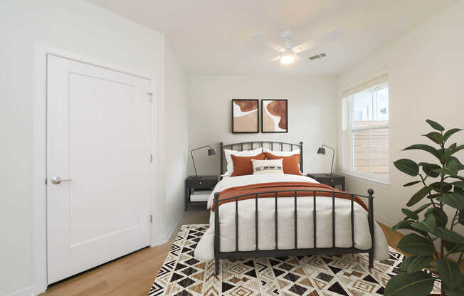 Bedroom with Hard Surface Flooring