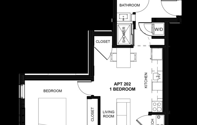 1 bed, 1 bath, 495 sqft, $1,485